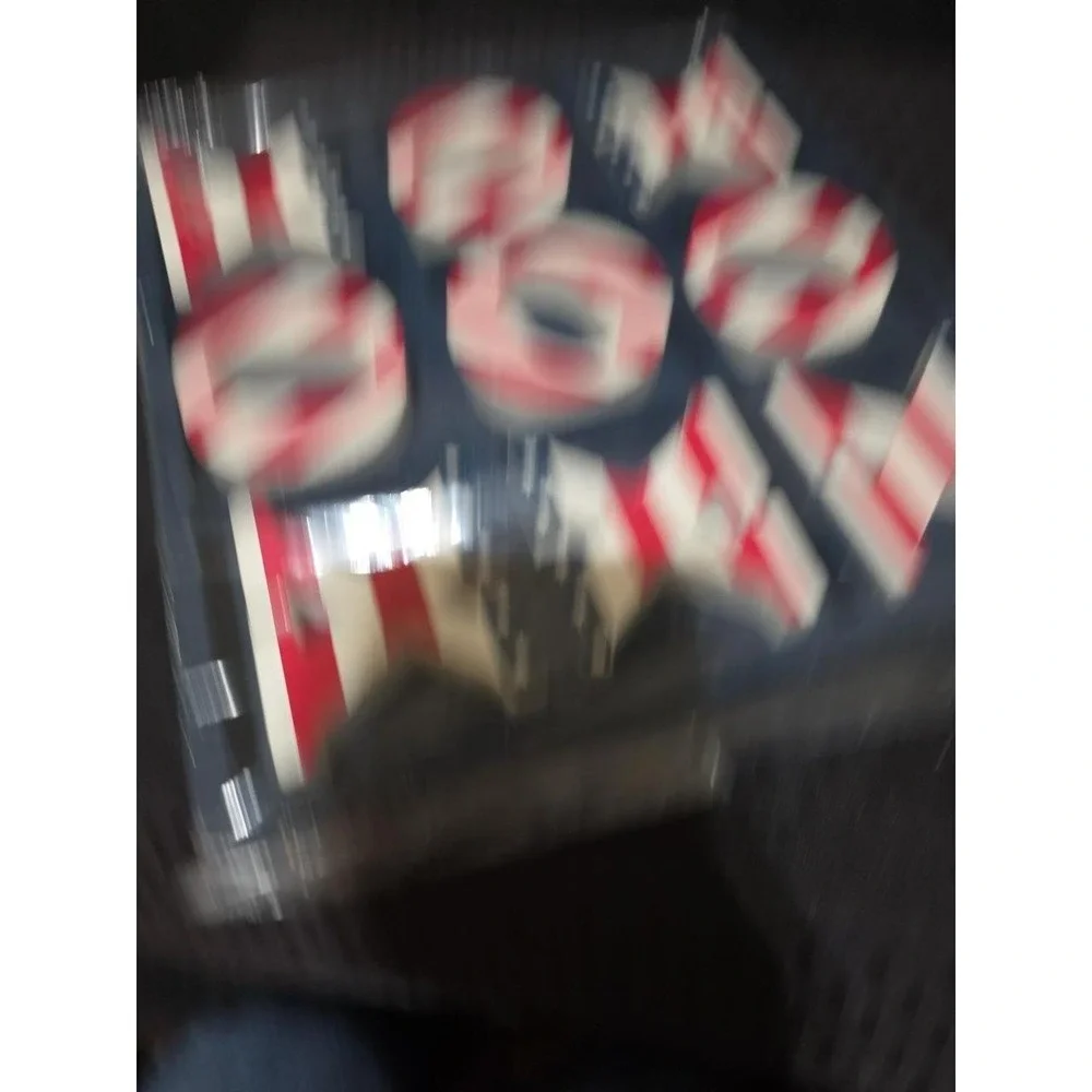 Hobby Lobby Red White and Blue 10 x 10 Inch Tic Tac Toe Table Top Board Game